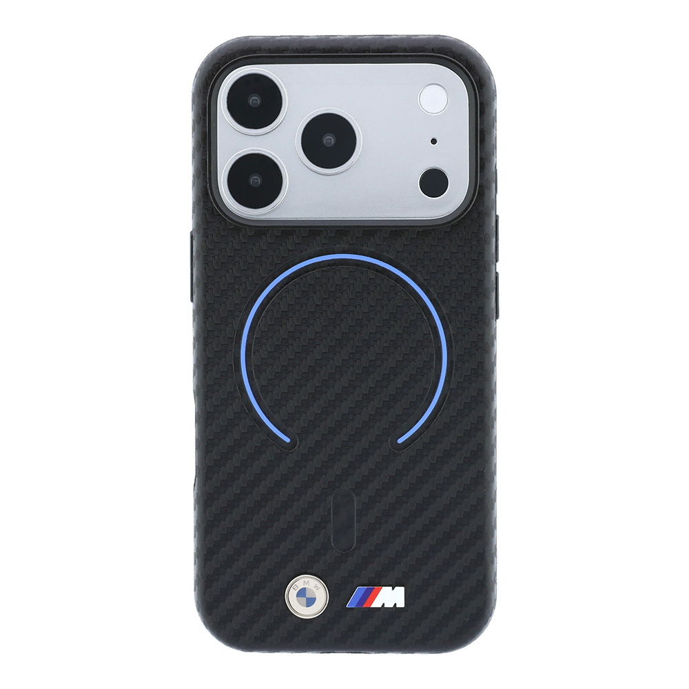 Apple iPhone 18 Pro Max Uyumlu Kılıf BMW Orjinal Lisanslı M-safe Şarj Özellikli PU Metal Logolu Kırmızı Halka Tasarımlı Kapak - 2