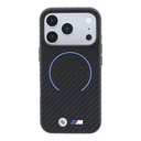 Apple iPhone 18 Pro Max Uyumlu Kılıf BMW Orjinal Lisanslı M-safe Şarj Özellikli PU Metal Logolu Kırmızı Halka Tasarımlı Kapak - 2