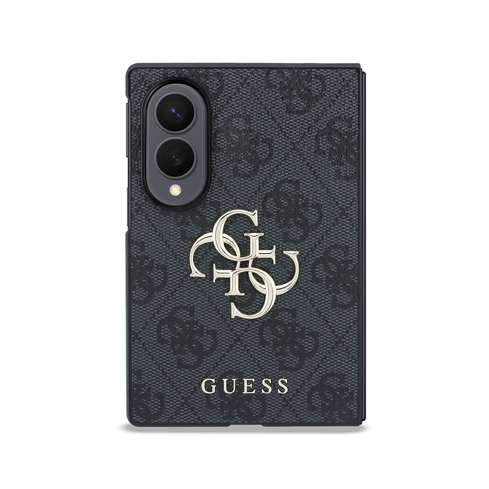 Samsung Galaxy Z Fold 8 Uyumlu Kılıf Guess Orjinal Lisanslı 4G Desenli Metal Büyük 4G ve Yazı Logolu Kapak - 1