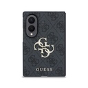 Samsung Galaxy Z Fold 8 Uyumlu Kılıf Guess Orjinal Lisanslı 4G Desenli Metal Büyük 4G ve Yazı Logolu Kapak - 1