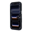 Apple iPhone 18 Pro Uyumlu Kılıf Karl Lagerfeld Orjinal Lisanslı M-Safe Şarj Özellikli K&C Heads Metal Logolu PU Kapak - 4