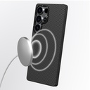 Samsung Galaxy S25 Ultra Uyumlu Kılıf Magsafe Şarj Özellikli Aramid Fiber Youngkit 1500D Kevlar Extreme Wing Serisi Kapak - 5