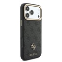 Apple iPhone 18 Pro Uyumlu Kılıf Guess Orjinal Lisanslı 4G ve Yazı Logolu Kartlıklı Kapak - 3