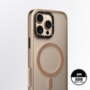 Apple iPhone 16 Pro Max Uyumlu Kılıf Magsafe Şarj Özellikli Cam Arka Yüzey TPU Youngkit Gemstone Serisi Kapak - 5