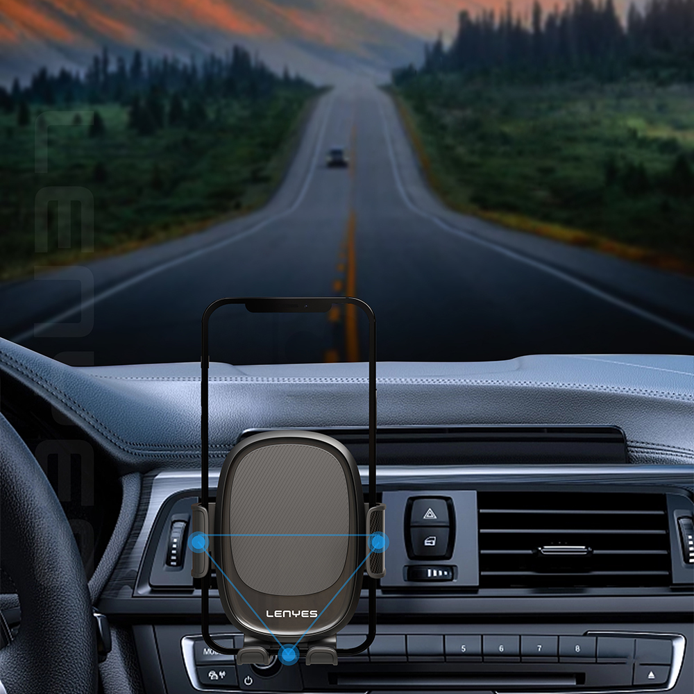 Lenyes CR161 360 Dönebilen Havalandırma Tasarım Araç Telefon Tutucu - 2