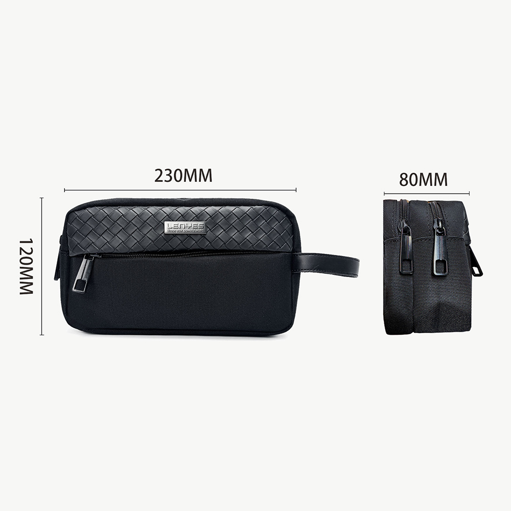Lenyes LB551 Voyagers Serisi 1200D Polyester Kumaş Bilek Askı Kayışlı Mobil Aksesuar Çantası - 1