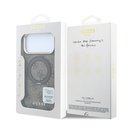 Apple iPhone 18 Pro Max Uyumlu Kılıf Guess Orjinal Lisanslı M-safe Şarj Özellikli 4G Desenli 360 Derece Dönebilen Standlı Metal Yazı Logolu Kapak - 7
