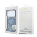 Apple iPhone 18 Pro Max Uyumlu Kılıf Guess Orjinal Lisanslı M-safe Şarj Özellikli 4G Desenli 360 Derece Dönebilen Standlı Metal Yazı Logolu Kapak - 7