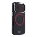 Apple iPhone 18 Pro Uyumlu Kılıf TUMI Orjinal Lisanslı M-safe Şarj Özellikli 360 Derece Dönebilen Standlı Transparan Kapak - 3