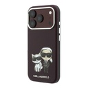 Apple iPhone 18 Pro Uyumlu Kılıf Karl Lagerfeld Orjinal Lisanslı M-Safe Şarj Özellikli K&C Bodies Sketch PU Kapak - 1