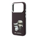 Apple iPhone 18 Pro Uyumlu Kılıf Karl Lagerfeld Orjinal Lisanslı M-Safe Şarj Özellikli K&C Bodies Sketch PU Kapak - 5