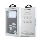 Apple iPhone 18 Pro Uyumlu Kılıf Karl Lagerfeld Orjinal Lisanslı M-Safe Şarj Özellikli K&C Bodies Sketch PU Kapak - 7