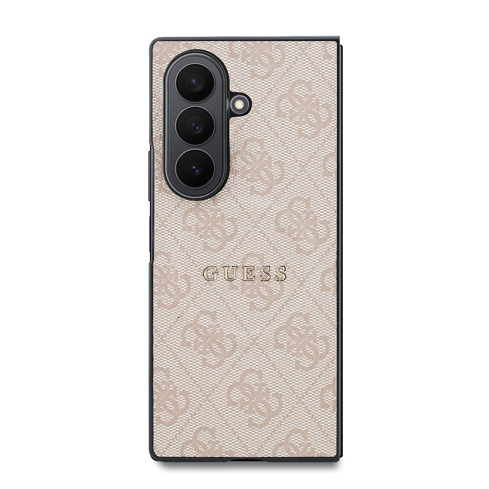 Samsung Galaxy Z Fold 8 Ultra Uyumlu Kılıf Guess Orjinal Lisanslı M-safe Şarj Özellikli 4G Desenli Yazı Logolu PU Deri Kapak - 1
