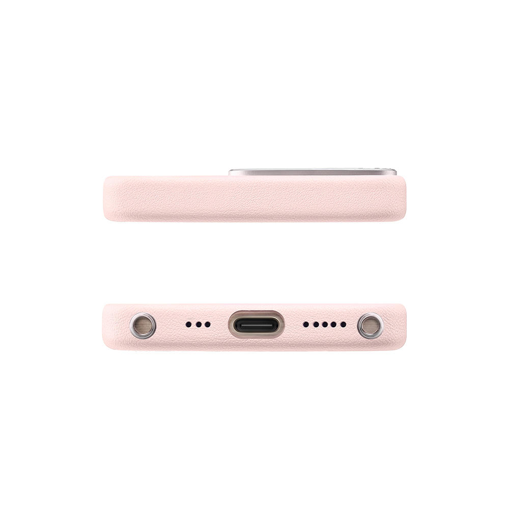 Apple iPhone 16 Pro Uyumlu Kılıf Magsafe Şarj Özellikli Suni Deri Tasarımlı Pynana Starry Serisi Kapak - 7