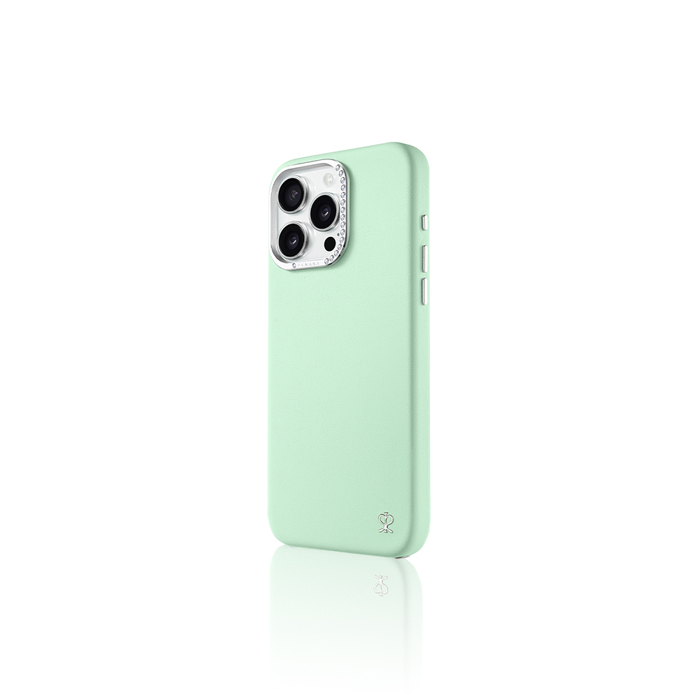 Apple iPhone 15 Pro Max Uyumlu Kılıf Suni Deri Tasarımlı Pynana Starry Serisi Kapak - 3