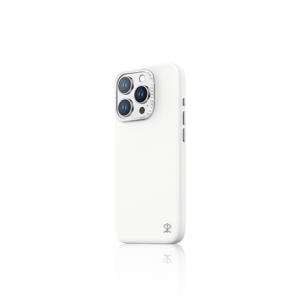 Apple iPhone 16 Pro Max Uyumlu Kılıf Magsafe Şarj Özellikli Suni Deri Tasarımlı Pynana Starry Serisi Kapak - 4