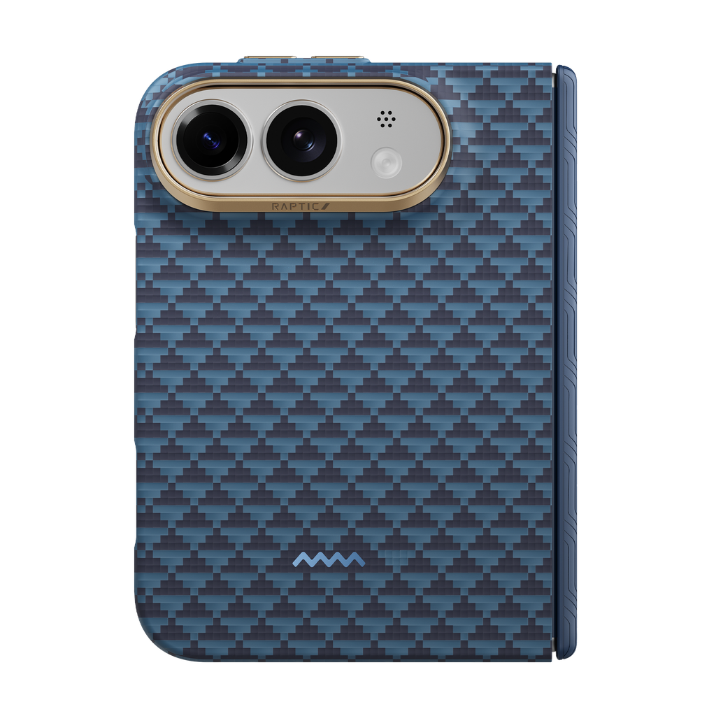 Apple iPhone Duo Uyumlu Kılıf M-safe Şarj Özellikli Raptic Aramid SkinPro Origin Serisi Karbon Kapak - 3