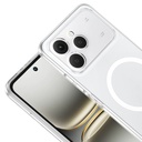 Tecno Spark 40 4G Uyumlu Kamera Korumalı M-Safe Şarj Özellikli Şeffaf Zore London Sert PC Kapak - 2