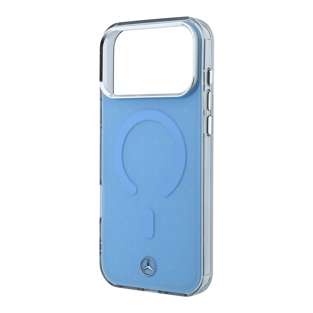 Apple iPhone 18 Pro Uyumlu Kılıf Mercedes Benz Orjinal Lisanslı M-safe Şarj Özellikli Çift Katmanlı Yıldız Desenli Sert PC Kapak - 5