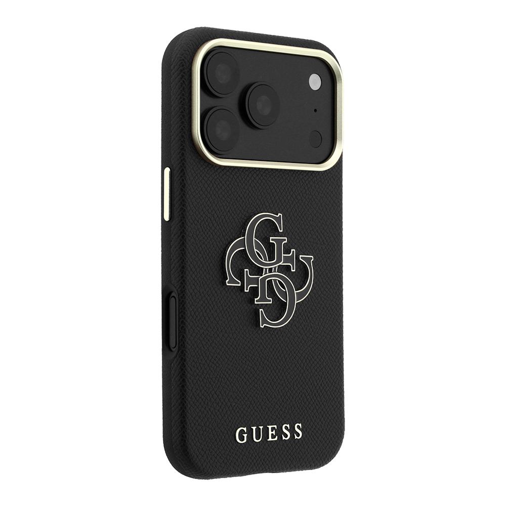 Apple iPhone 18 Pro Uyumlu Kılıf Guess Orjinal Lisanslı PU Yazı ve 4G Büyük Metal Logolu Kapak - 3
