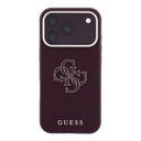 Apple iPhone 18 Pro Uyumlu Kılıf Guess Orjinal Lisanslı PU Yazı ve 4G Büyük Metal Logolu Kapak - 2