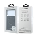 Apple iPhone 18 Pro Uyumlu Kılıf Karl Lagerfeld Orjinal Lisanslı M-Safe Şarj Özellikli Metal Logolu PU Saffiano 360 Derece Dönebilen Standlı Kapak - 7