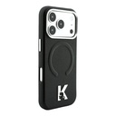 Apple iPhone 18 Pro Max Uyumlu Kılıf Karl Lagerfeld Orjinal Lisanslı M-safe Şarj Özellikli KHEAD Metal Logolu PU Grained Deri Kapak - 3