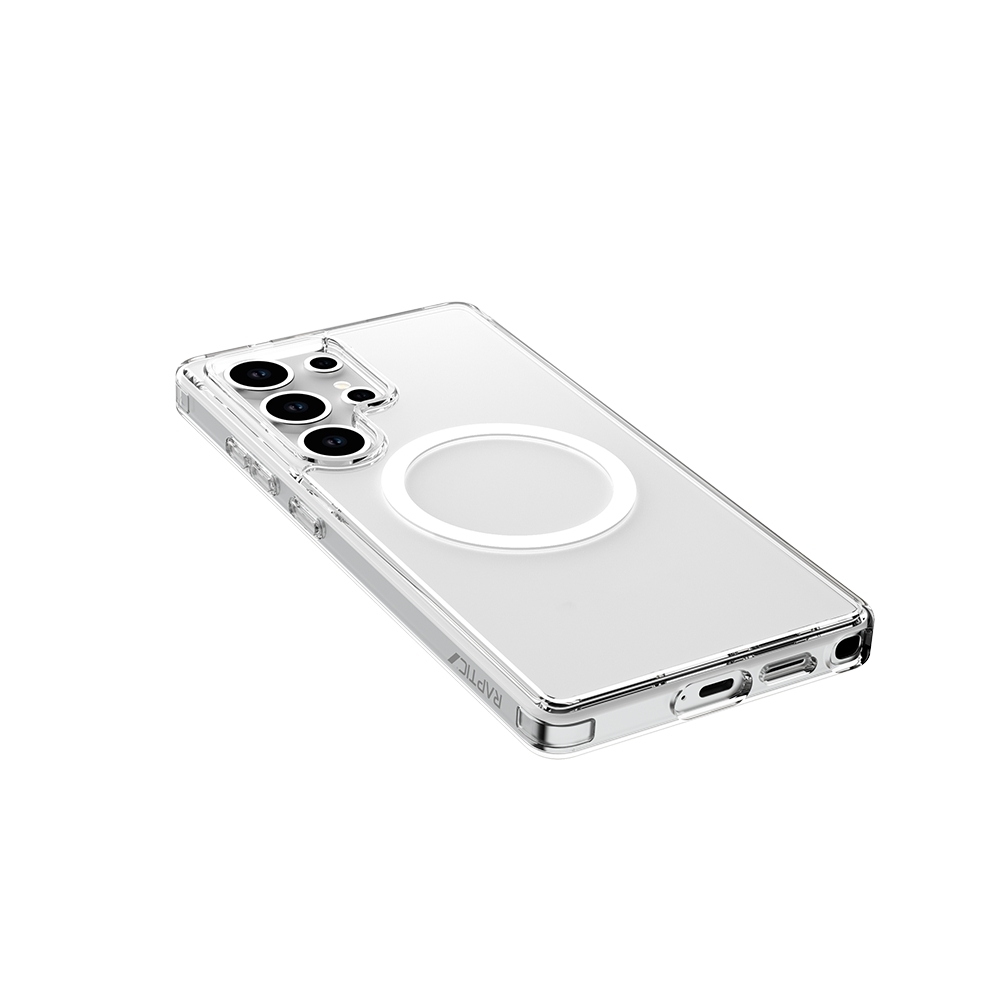 Samsung Galaxy S25 Ultra Uyumlu Kılıf Magsafe Şarj Özellikli Raptic Crystal Magsafe Serisi Şeffaf Kapak - 4
