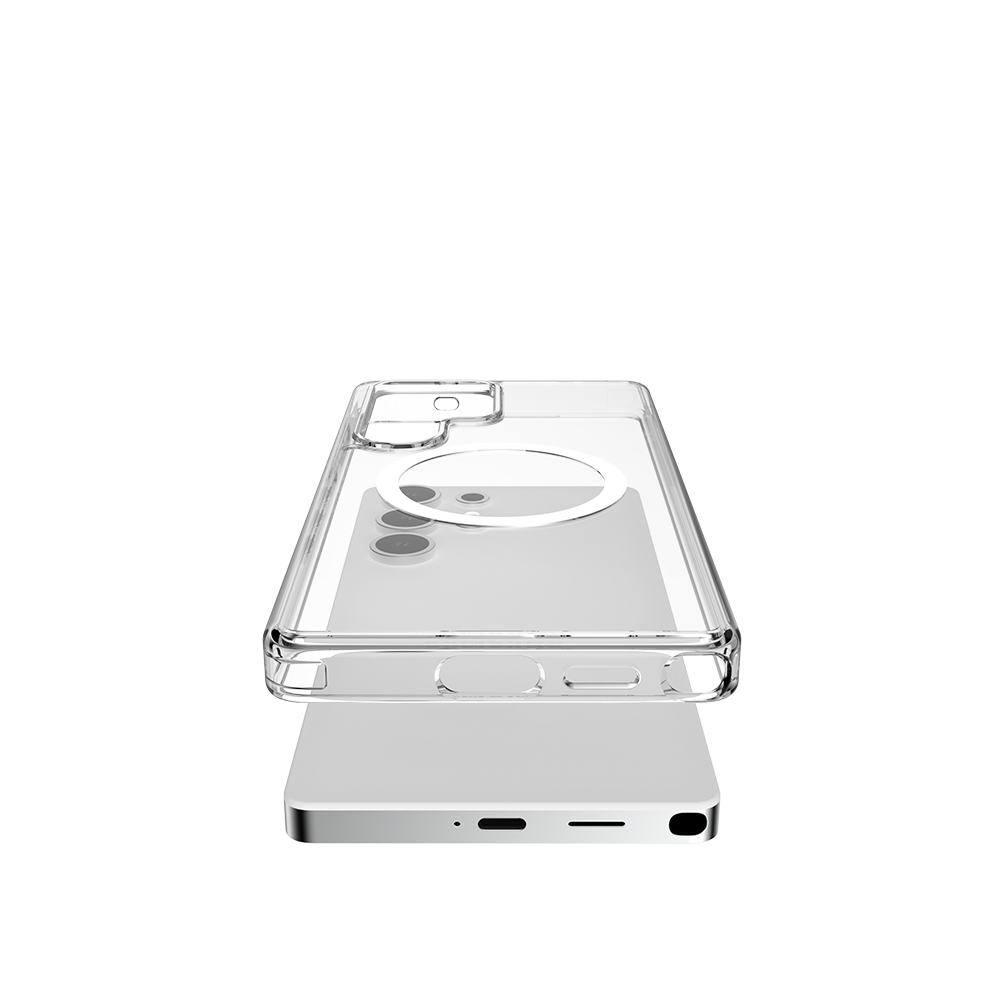 Samsung Galaxy S25 Ultra Uyumlu Kılıf Magsafe Şarj Özellikli Raptic Crystal Magsafe Serisi Şeffaf Kapak - 5