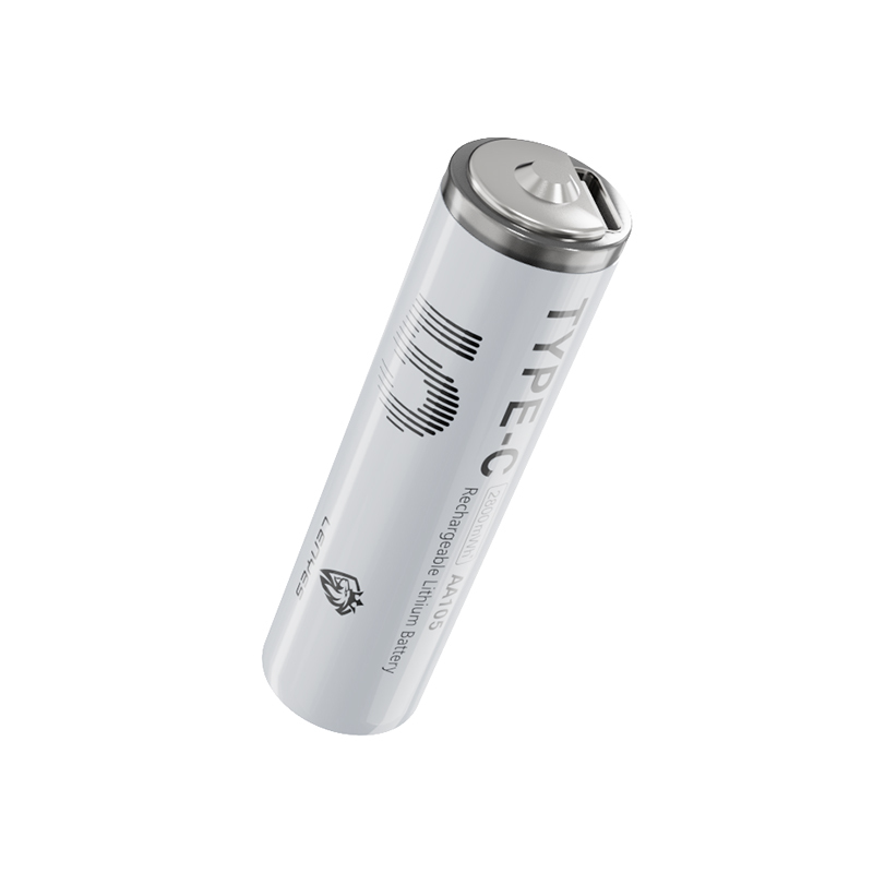 Lenyes AA105 Type-C Şarj Portlu Şarj Edilebilir AA Lityum-ion Pil 2800mWh 1.5V 2 Adet - 1
