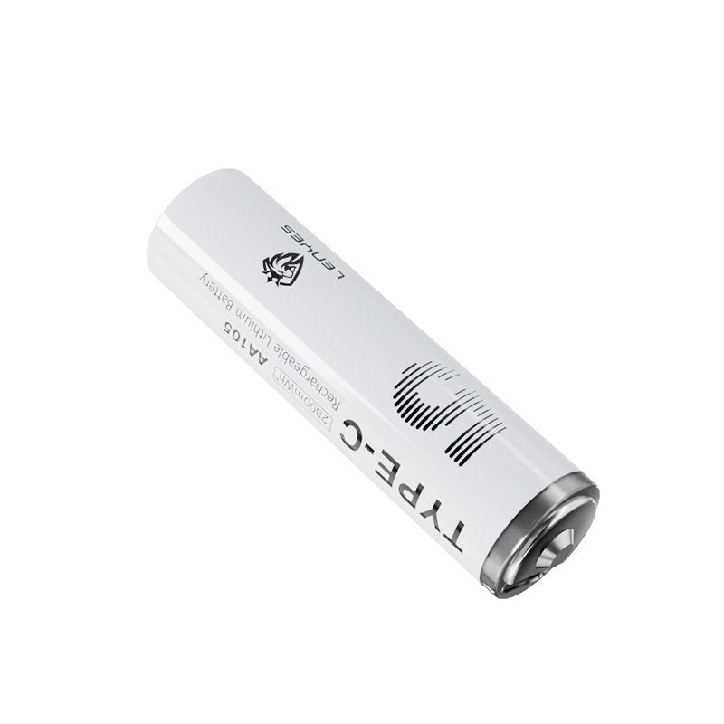 Lenyes AA105 Type-C Şarj Portlu Şarj Edilebilir AA Lityum-ion Pil 2800mWh 1.5V 2 Adet - 2