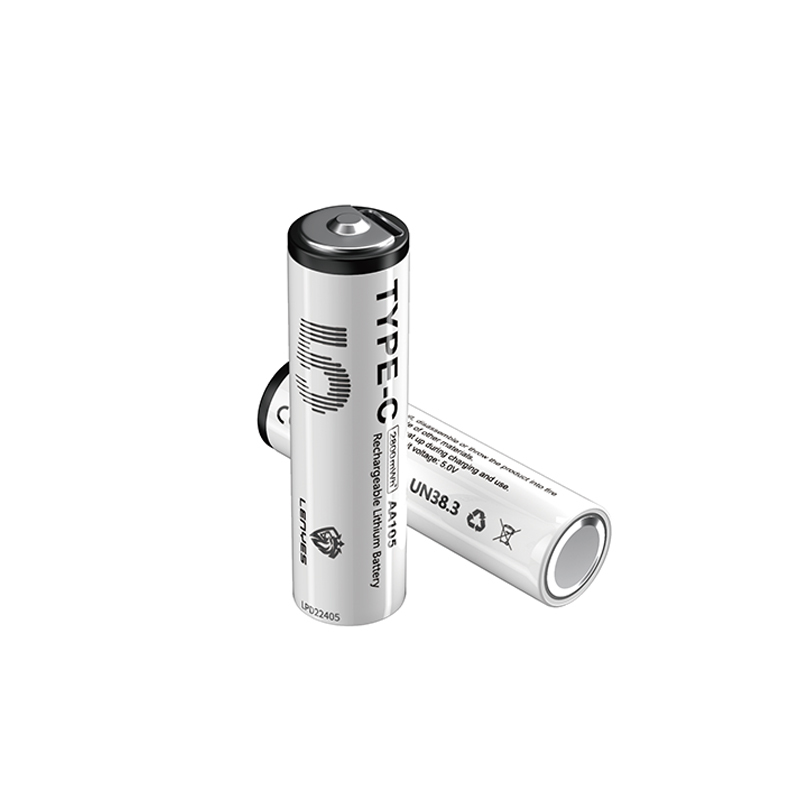 Lenyes AA105 Type-C Şarj Portlu Şarj Edilebilir AA Lityum-ion Pil 2800mWh 1.5V 2 Adet - 4
