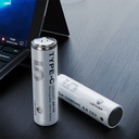 Lenyes AA105 Type-C Şarj Portlu Şarj Edilebilir AA Lityum-ion Pil 2800mWh 1.5V 2 Adet - 5