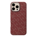 Apple Apple iPhone 16 Pro Uyumlu Kılıf MagSafe Şarj Özellikli Aramid Fiber Pitaka Tactile Woven Monogram Serisi Kapak - 6
