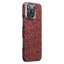 Apple Apple iPhone 16 Pro Uyumlu Kılıf MagSafe Şarj Özellikli Aramid Fiber Pitaka Tactile Woven Monogram Serisi Kapak - 8