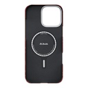 Apple Apple iPhone 16 Pro Uyumlu Kılıf MagSafe Şarj Özellikli Aramid Fiber Pitaka Tactile Woven Monogram Serisi Kapak - 10