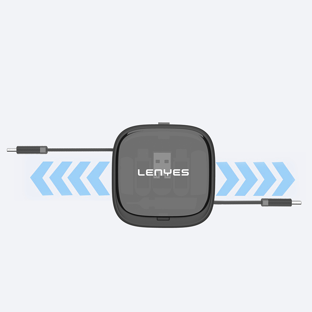 Lenyes LB603 6in1 Type-C to Type-C Kablolu 60W Çevirici Adaptör Seti Standlı Saklama Kutusu - 3