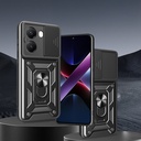 Xiaomi Poco X7 Uyumlu Pro Kılıf Magnetik Standlı Kamera Korumalı Zore Sürgülü Vega Kapak - 1