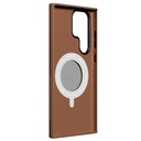 Samsung Galaxy S24 Ultra Uyumlu Kılıf Magsafe Şarj Özellikli 360° Standlı Basit Mat Deri Desenli Youngkit Tech Leather Serisi Kapak - 10