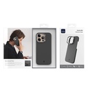 Apple iPhone 16 Pro Uyumlu Kılıf Wiwu DCC-206 Magsafe Şarj Özellikli Kamera Standlı Aramid Fiber Tasarım Kevlar Kapak - 12