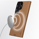Samsung Galaxy S24 Ultra Uyumlu Kılıf Magsafe Şarj Özellikli Basit Mat Deri Desenli Youngkit Tech Fashion Serisi Kapak - 8