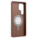 Samsung Galaxy S25 Ultra Uyumlu Kılıf Magsafe Şarj Özellikli 360° Standlı Basit Mat Deri Desenli Youngkit Tech Leather Serisi Kapak - 9