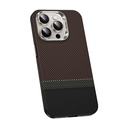 Apple iPhone 15 Pro Uyumlu Kılıf Magsafe Şarj Özellikli Karbon Fiber Tasarımlı Benks Prestige ArmorPro Kevlar Kapak - 2