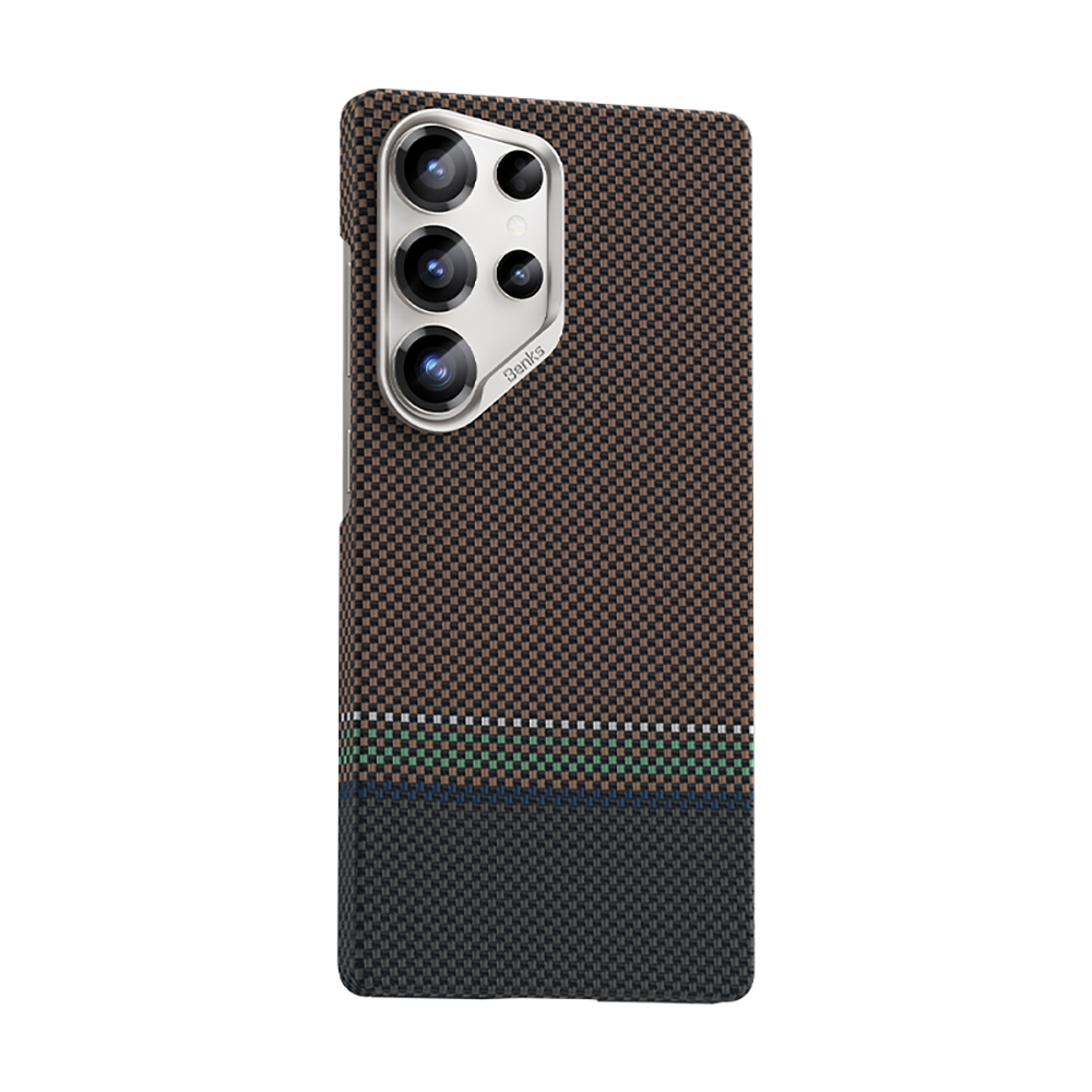 Samsung Galaxy S25 Ultra Uyumlu Kılıf Magsafe Şarj Özellikli Karbon Fiber Tasarımlı Benks Prestige ArmorAir Kevlar Kapak - 2