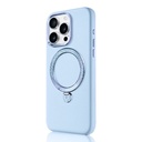 Apple iPhone 15 Pro Uyumlu Kılıf Magsafe Şarj Özellikli Standlı Suni Deri Tasarımlı Pynana Dancing Circle Serisi Kapak - 11