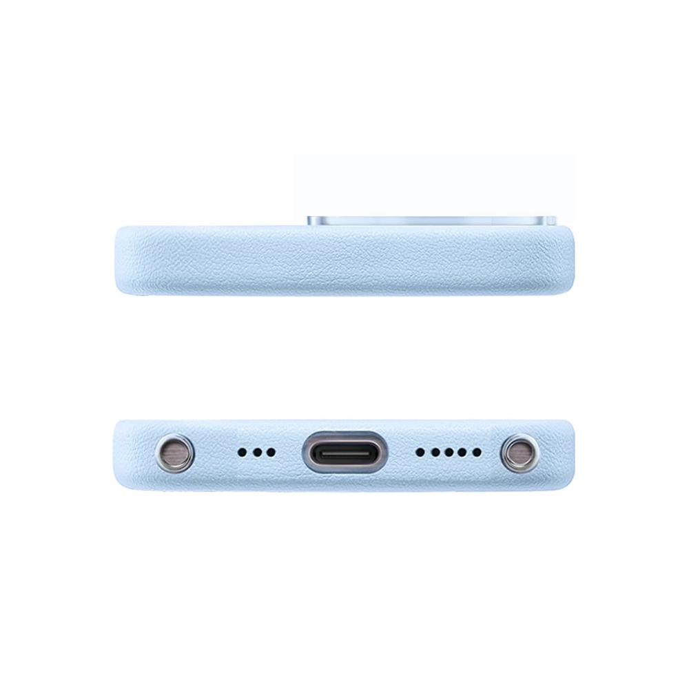 Apple iPhone 15 Pro Uyumlu Kılıf Magsafe Şarj Özellikli Standlı Suni Deri Tasarımlı Pynana Dancing Circle Serisi Kapak - 15