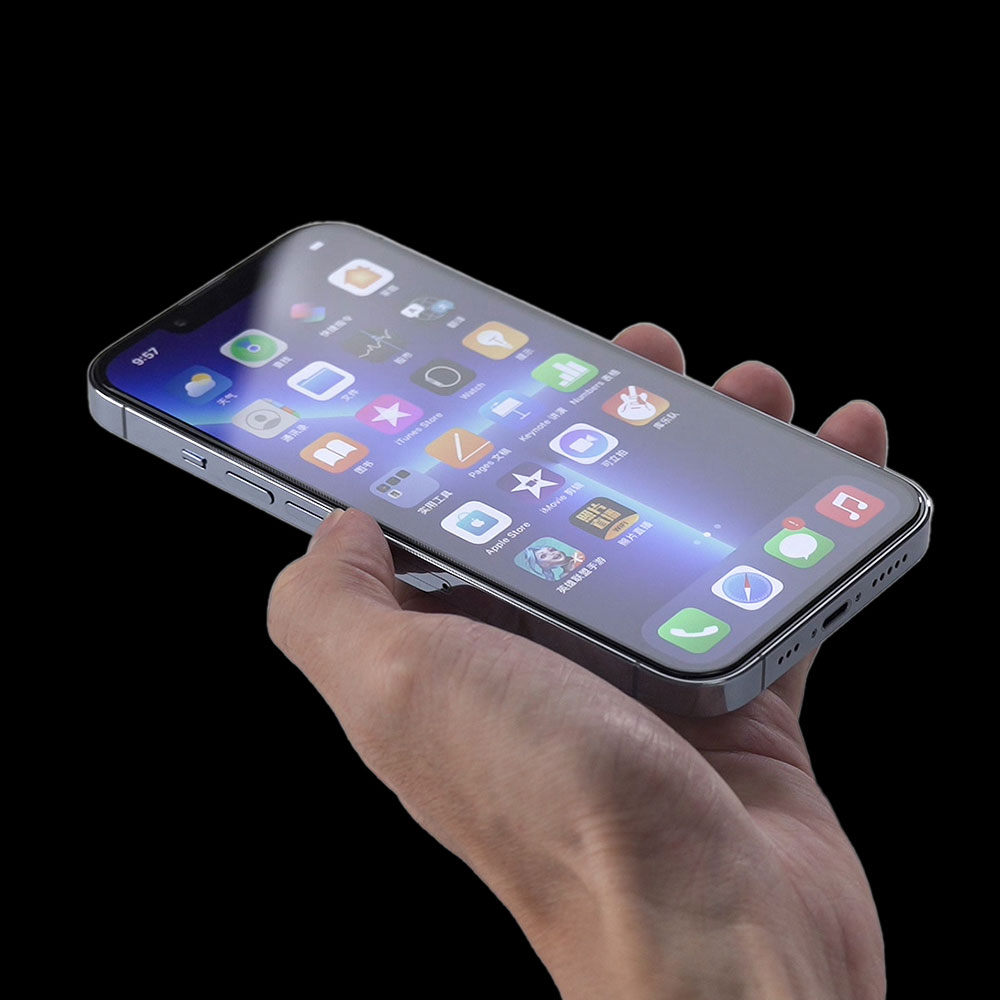 Apple iPhone 16E Uyumlu Zore Hizalama Aparatlı Hadid Glass Cam Ekran Koruyucu - 2