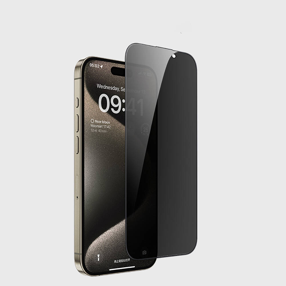 Apple iPhone 16E Uyumlu Casebang Privacy Hayalet Ekran Koruyucu + Kolay Uygulama Aparatı - 1