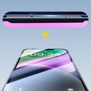 Apple iPhone 16E Uyumlu Wiwu CZ-003 Mavi Işık Teknolojili Hidrofobik ve Oleofobik Parlama Önleyici Cam Ekran Koruyucu - 1
