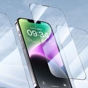 Apple iPhone 16E Uyumlu Wiwu CZ-003 Mavi Işık Teknolojili Hidrofobik ve Oleofobik Parlama Önleyici Cam Ekran Koruyucu - 2